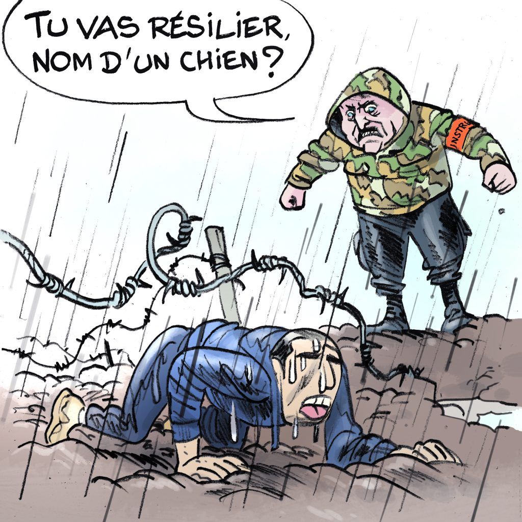 Illustration du dessinateur B-gnet, auteur de la série jeunesse Glouton et de la BD « Jean-Michel Aulas : Du Grand Stade aux municipales ».
