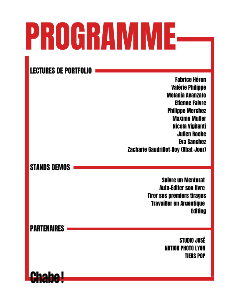 CLIC La Journée professionnelle de la Revue Chabe autour des métiers de la photographie à Lyon