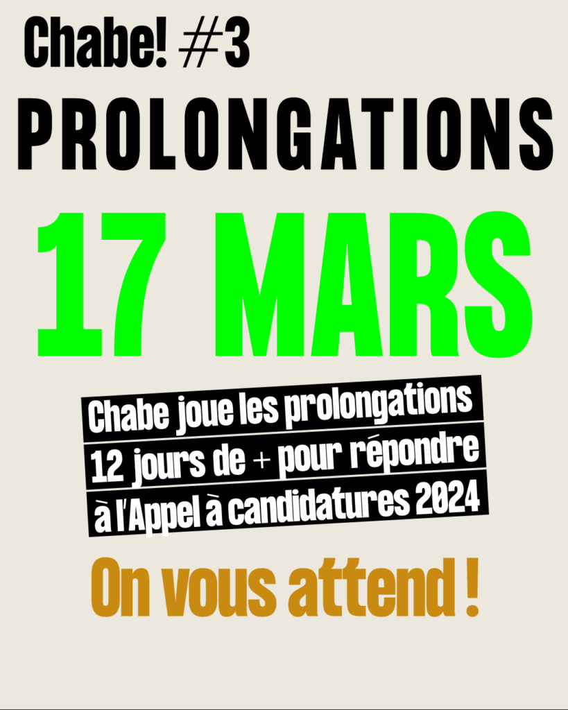 Prolongations Chabe 2024